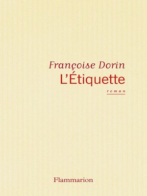 cover image of L'Etiquette